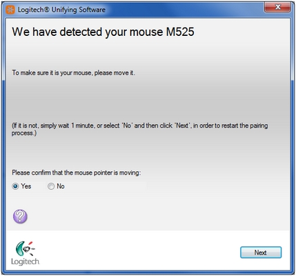 M525 mouse detected