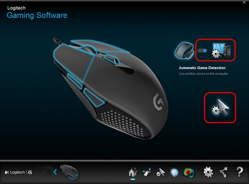 Automatic Game Detection Pointer Settings Icon