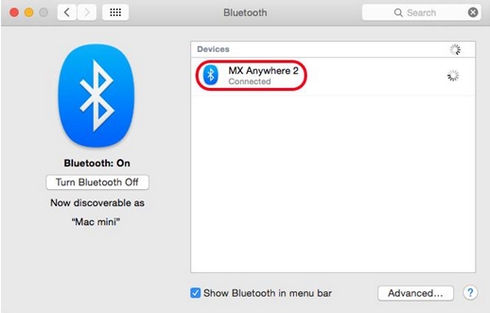 Bluetooth-Verbindung hergestellt