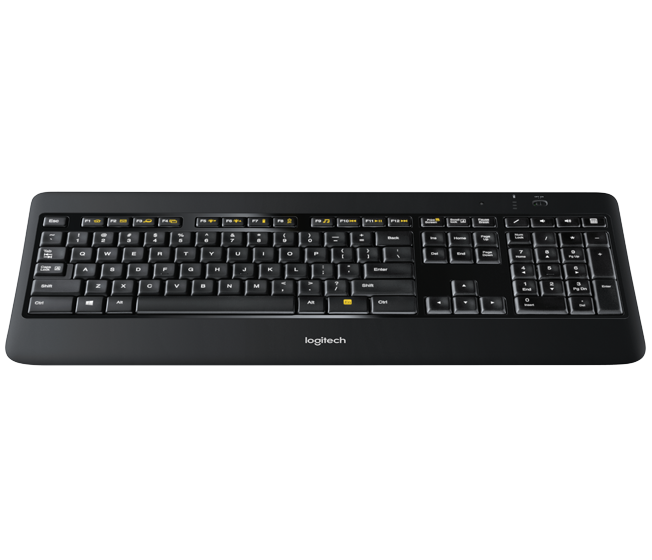 Logitech - Wireless Illuminated Keyboard K800