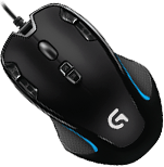 

G300S Optische Gaming-Maus - Schwarz