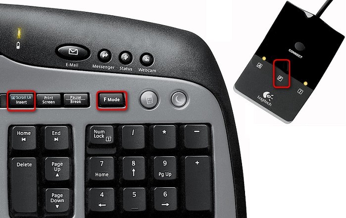 MX 3000 scroll lock key