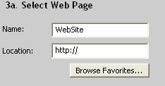 Select web page