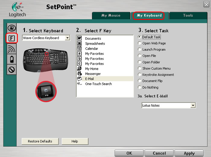 SetPoint F tab