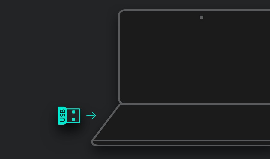 Conecta el receptor inalámbrico a un puerto USB de la computadora